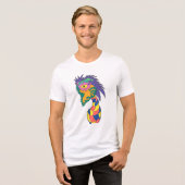 Hazy Vase Face Tri-Blend Shirt (Voorkant volledig)