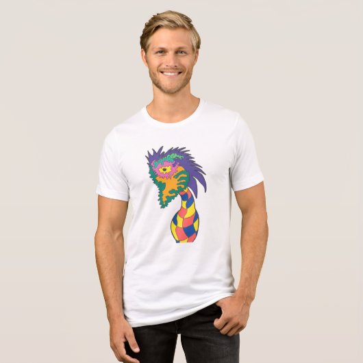 Hazy Vase Face Tri-Blend Shirt (Voorkant volledig)