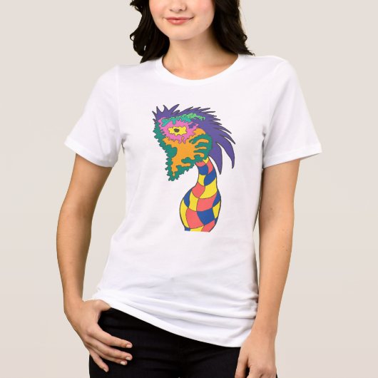 Hazy Vase Face Tri-Blend Shirt (Voorkant)