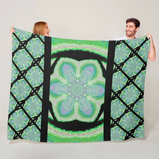 Hazy Wildflower 1 Fleece Deken (In situ)