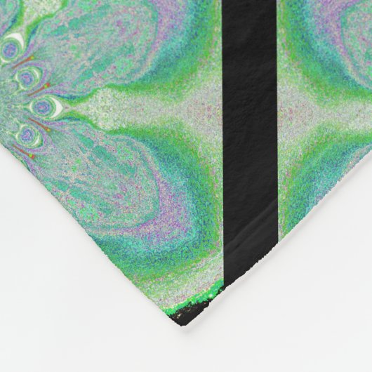 Hazy Wildflower 1 Fleece Deken (Hoek)