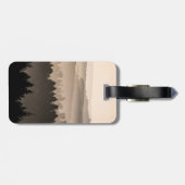 Hazy Woodland Hills Landschap Foto Bagagelabel (Achterkant horizontaal)
