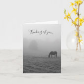 Hazzy Grazing Grayscale denken aan uw Kaart (Gele Bloem)