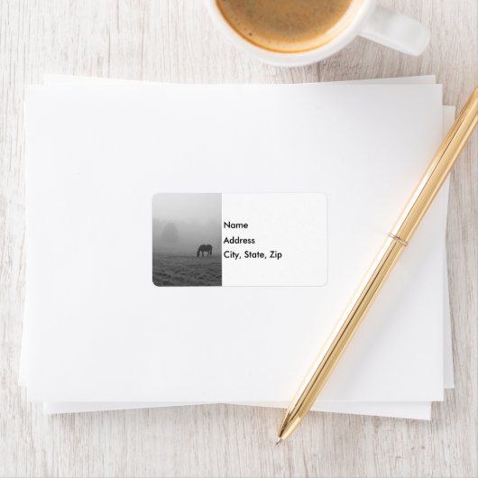 Hazzy Grazing Grayscale Etiket (Insitu)