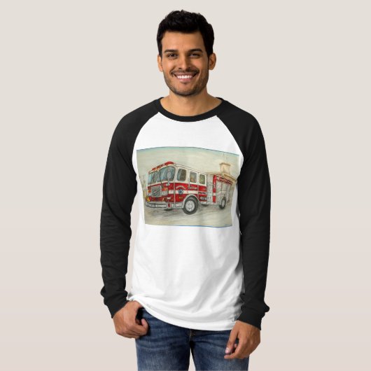HB Fire Truck T-shirt (Voorkant volledig)