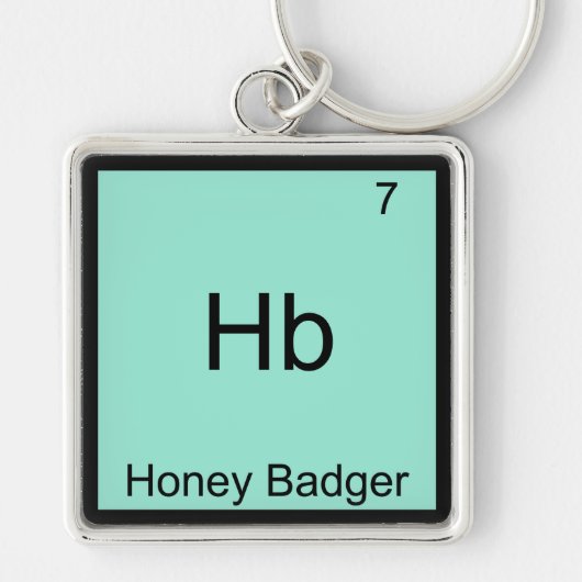 Hb - Honingdas Grappig Element Meme T-Shirt Sleutelhanger (Voorkant)