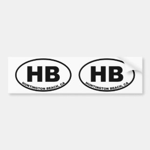 HB Huntington Beach Bumpersticker