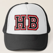 'HB' Monogram Trucker Pet (Voorkant)