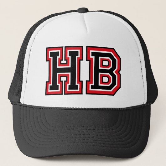 'HB' Monogram Trucker Pet (Voorkant)