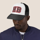 'HB' Monogram Trucker Pet (In situ)