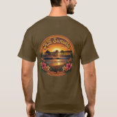 HB Sunsets 70's Retro T-shirt (Achterkant)