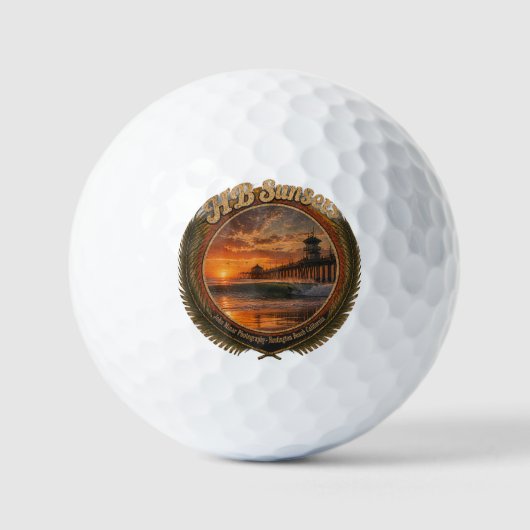 HB Sunsets Golfballen   (Voorkant)