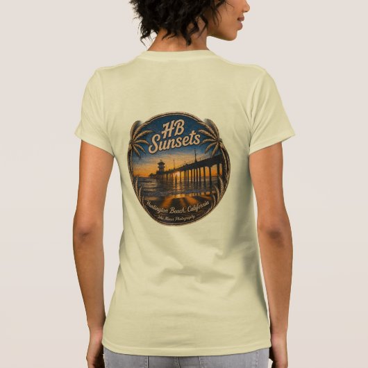 HB Sunsets - John Minar Fotografie T-shirt (Achterkant)