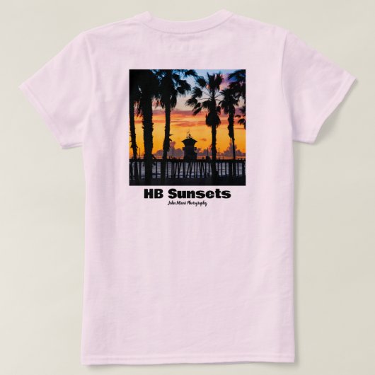 HB Sunsets Surf & Sunsets T-shirt (Design achterkant)