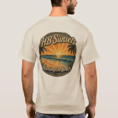 Hb Sunsets T-Shirt  (Achterkant)