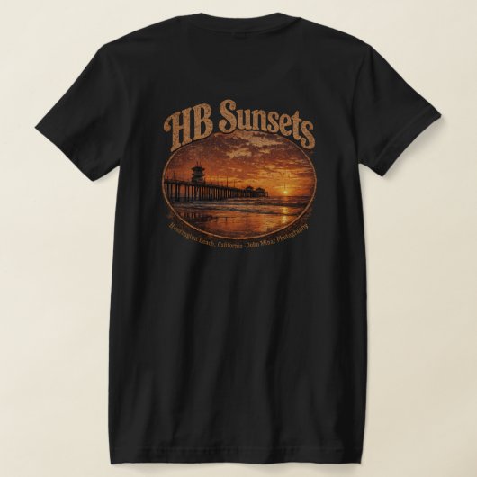 HB Sunsets T-Shirt (Dames) (Laag Achter)