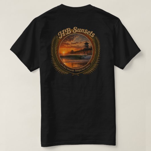 HB Sunsets T-Shirt (Heren) (Design achterkant)