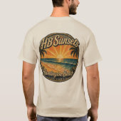 Hb Sunsets T-shirt (heren) (Achterkant)
