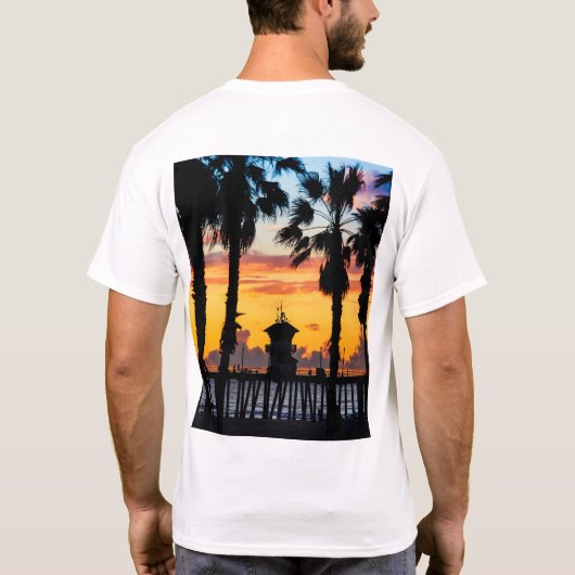 HB Surf & Sunsets T Shirts  (Achterkant)