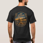 HB Zonsondergang T-shirt (Heren) (Achterkant)