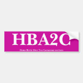 HBA2C BUMPERSTICKER (Voorkant)