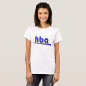 HBA Blauw en Geel T-shirt (Voorkant volledig)