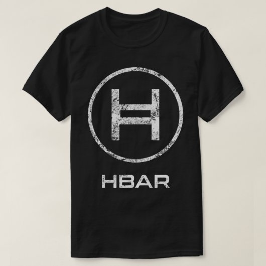 HBAR Crypto Hedera Hashgraph Token Blockchain Gove T-shirt (Design voorkant)