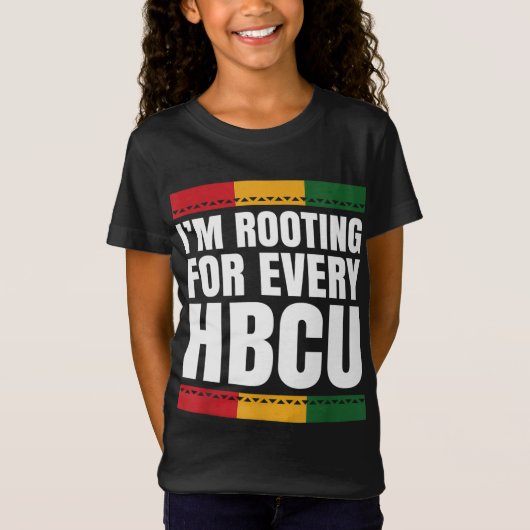 HBCU Afro-Amerikaans College Student Design T-shirt (Voorkant)