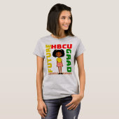 HBCU Afstudeerder Historisch Zwart College Meisje T-shirt (Voorkant volledig)