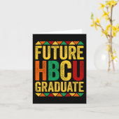 HBCU Afstudeerder Zwart Geschiedenis Maand 2024 Kl Kaart (Gele Bloem)