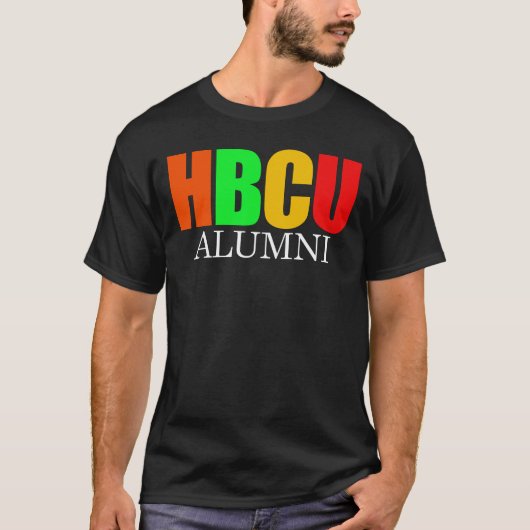 HBCU Alumni Historische Universiteit van het Zwart T-shirt (Voorkant)
