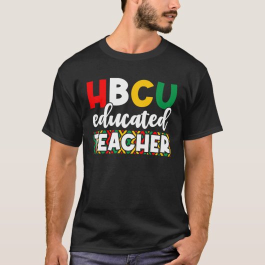 HBCU Apparel Historical Black College HBCU Educate T-shirt (Voorkant)