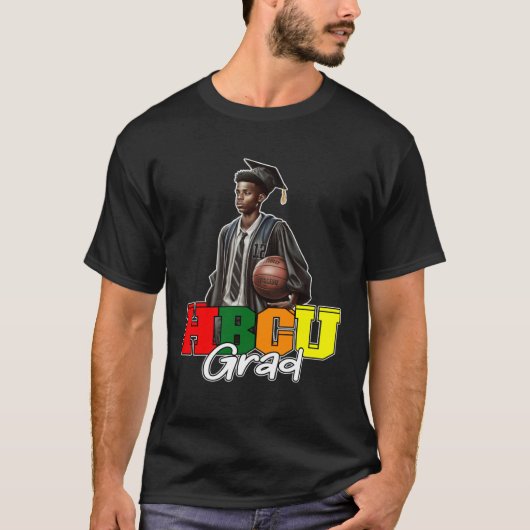HBCU Basketball Grad Black college Alumni Apparel  T-shirt (Voorkant)