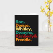 HBCU Black College afgestudeerden Whitley Retro vo Kaart (Gele Bloem)