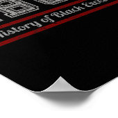 HBCU Black History Maand en Black Excellence Poster (Hoek)