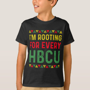 HBCU Black History-maand Ik rij voor elke HBC T-shirt