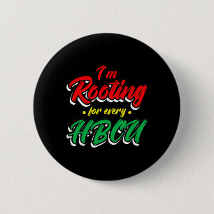 HBCU Black History Month ik steun elke HBCU Ronde Button 5,7 Cm