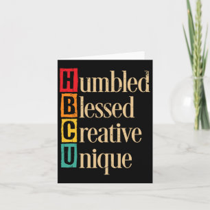 HBCU Black History Month vernederd gezegend creati Kaart