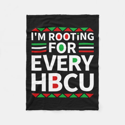 Hbcu Black History Pride Historische Zwarte Colleg Fleece Deken (Voorkant)