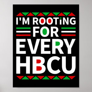 Hbcu Black History Pride Historische Zwarte Colleg Poster