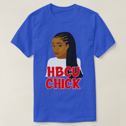 HBCU Chick Braids T-shirt (Design voorkant)