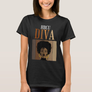 HBCU Diva Historische Zwarte Colleges Universiteit T-shirt