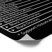 HBCU Feiten Melanin College Opgeleide Zwarte Gesch Poster (Hoek)