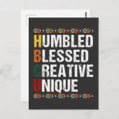 HBCU Ford Black Opgeleid student Historisch Briefkaart (Voorkant / Achterkant)