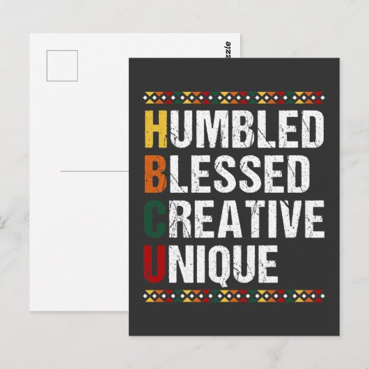 HBCU Ford Black Opgeleid student Historisch Briefkaart (Voorkant / Achterkant)