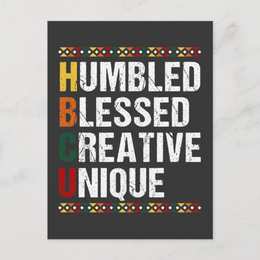 HBCU Ford Black Opgeleid student Historisch Briefkaart (Voorkant)