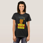 HBCU Grad Black Woman With Braids T-shirt (Voorkant volledig)