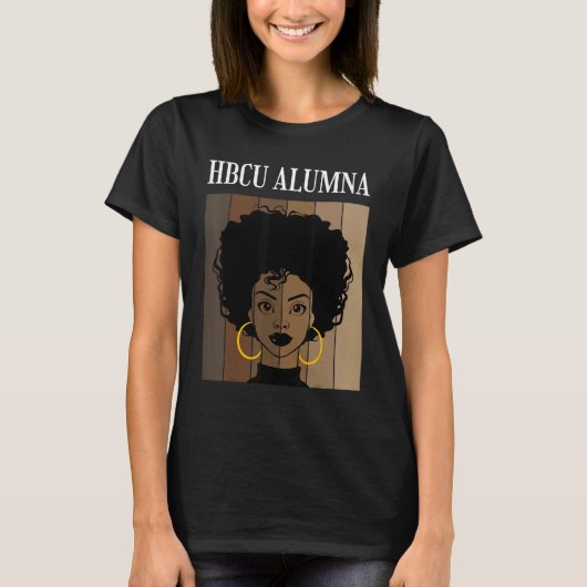HBCU Graduate Alumna Historical Black Colleges Uni T-shirt (Voorkant)