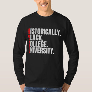 HBCU Historisch Black College en Mannen aan univer T-shirt