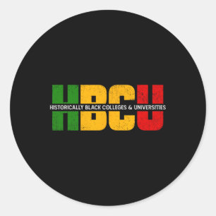 HBCU Historisch Black Colleges Universities Afstud Ronde Sticker